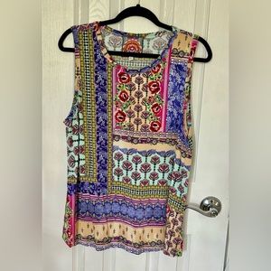 Johnny Was Sleeveless Swing Top